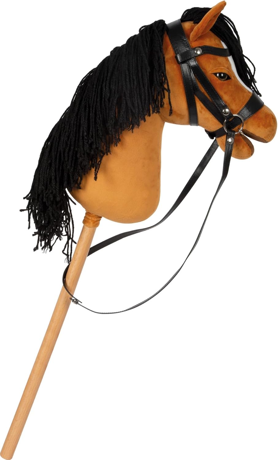 small foot Hobby Horse brown ‘Melodie’, removable stick & mane, incl. halter, bridle & lead, for ages 3+ years, 12715