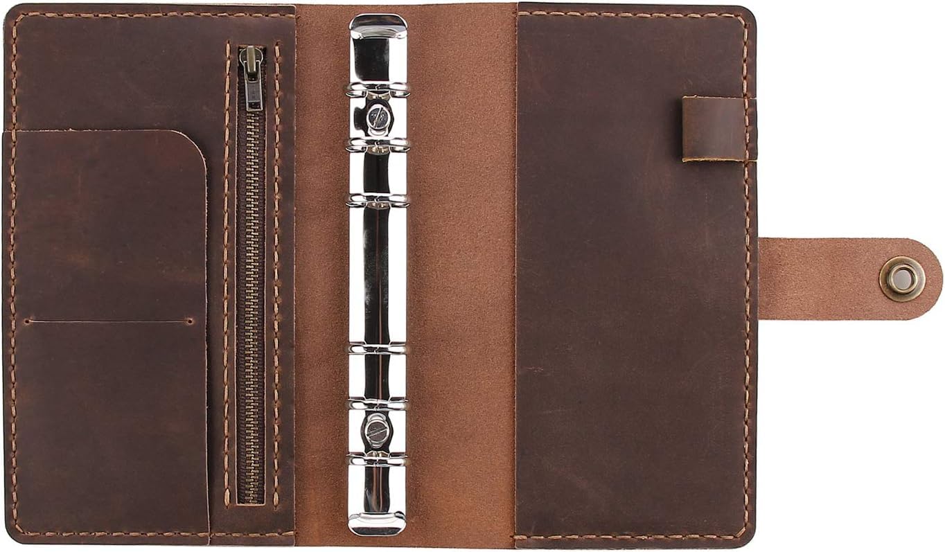Amazon.co.jp: CEETOL システム手帳 A6サイズ 本革 レザー ノート