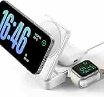 バッテリー/充電器 Apple - 3-in-1 travel charger with Magsafe Amazon.com: 3 in 1 Wireless Charging Station for Apple