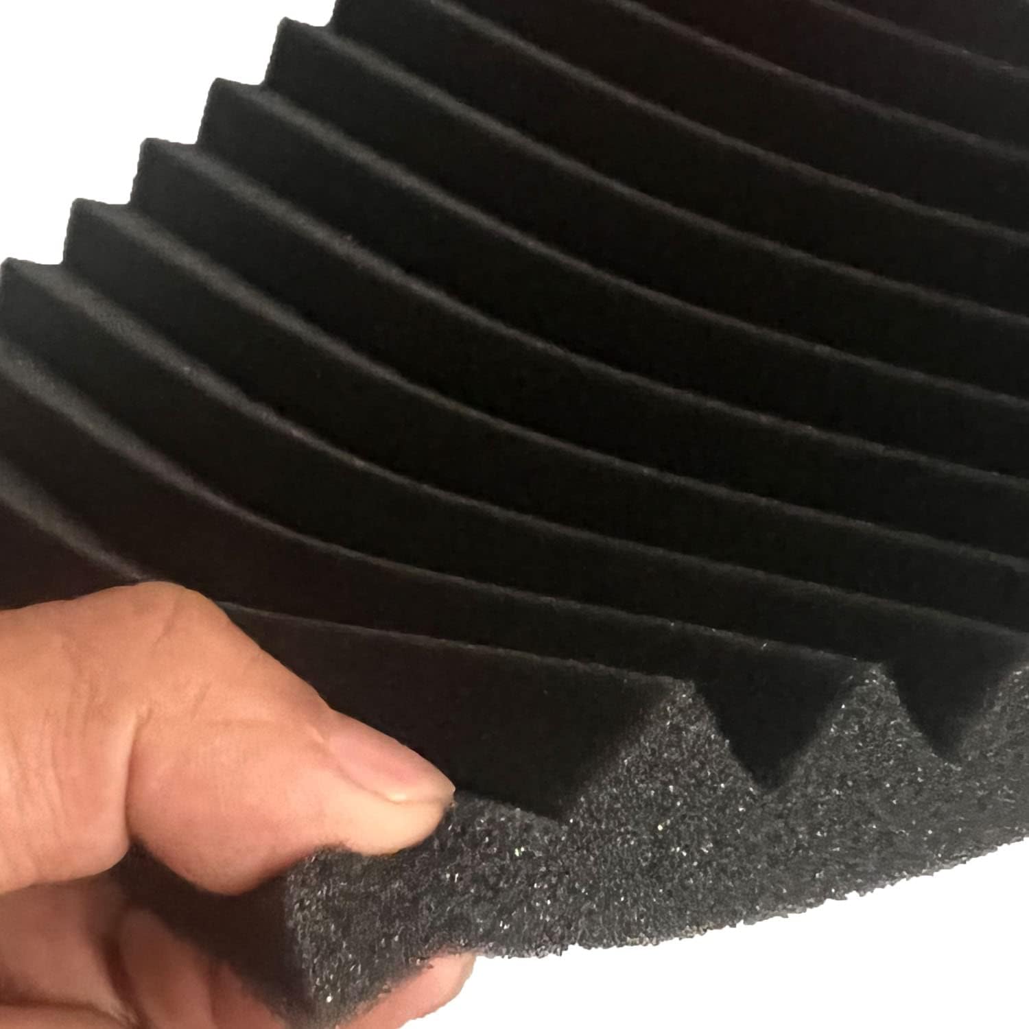 48 paneles de pared para absorción de sonido; espuma de insonorización para estudio de 2,54 x 30,48 x 30,48 cm