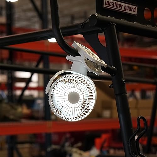 Miniatura 6 de Limitless Breezie Ventilador portátil con luz LED y banco de energía de 8,000 mAh (gris)