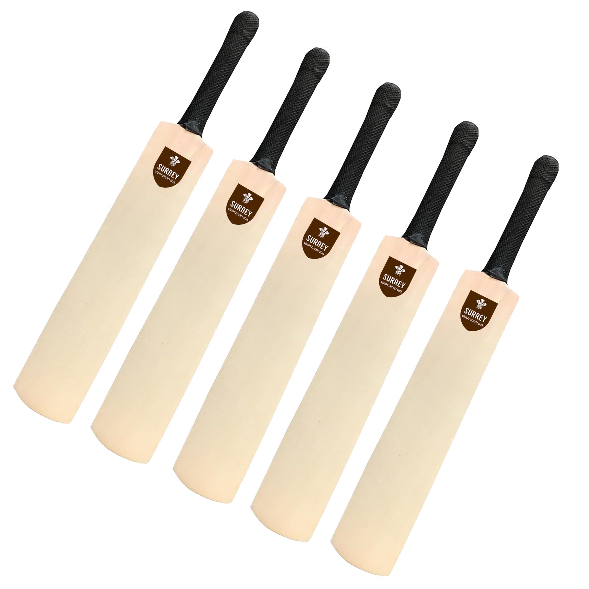 ND Sports Mini Wooden Cricket Bat for Autographs, Premium Miniature Cricket Bat with Rubber Grip (Pack of 1, 3, or 5), Souvenir & Display Piece