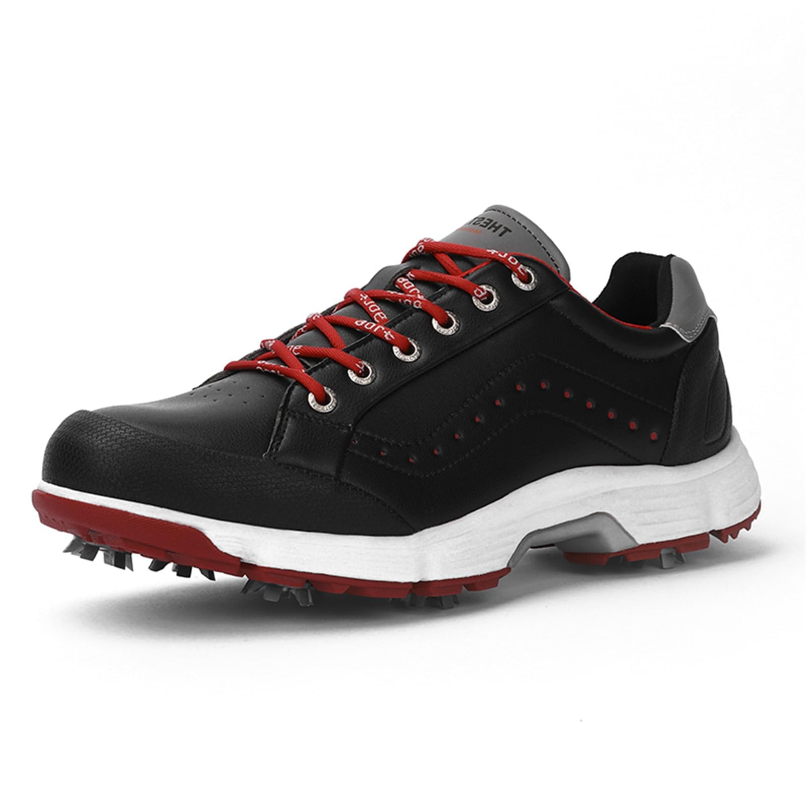 Scarpe da golf da uomo con tacchetti, stringate, sneakers da golf professionali, antiscivolo, comode scarpe da ginnastica atletiche per uomo_voghion.com