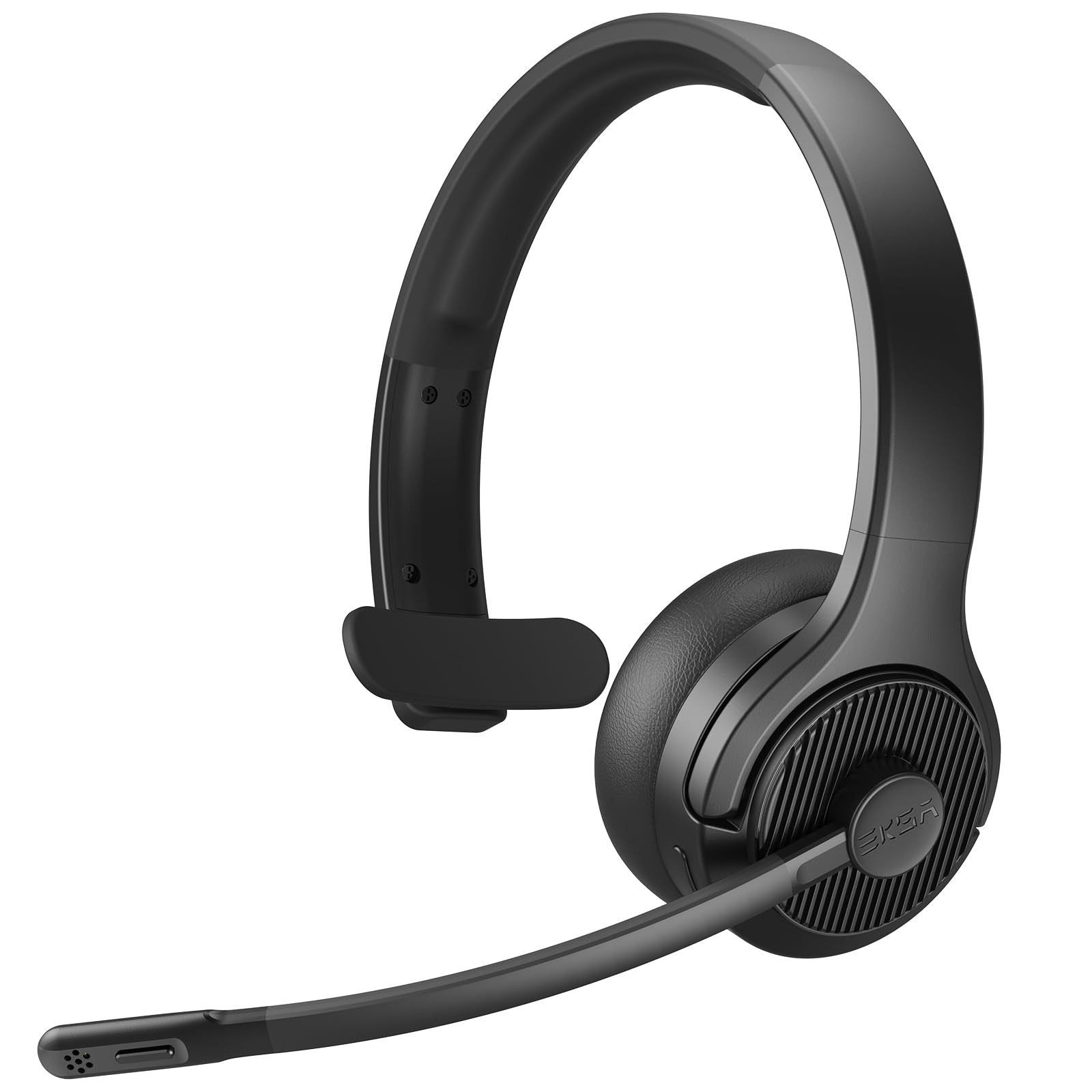 EKSA H3 Cuffie Bluetooth [65 Ore e Portata di 30M], Cuffie Mono per PC con Microfono e Riduzione del Rumore, Cuffie Wireless Bluetooth 5.4 aggiornate per Ufficio/Team