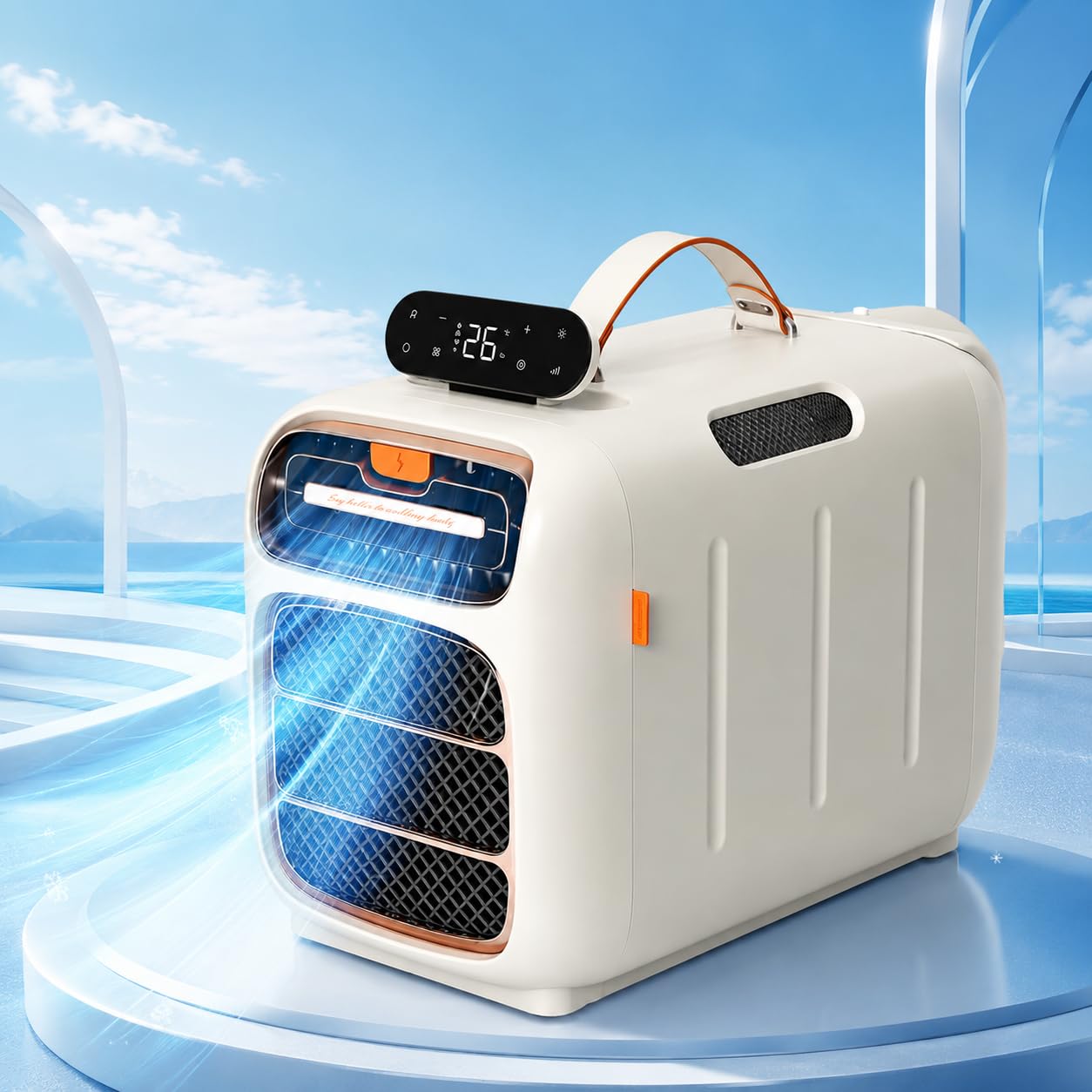 Aire Acondicionado portátil para el hogar y vehículos recreativos, 220 V Cold | Aire acondicionado portátil enfriamiento rápido deshumidificador modo de suspensión temporizador de 12 horas