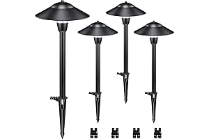 SUNVIE Low Voltage LED Lights, Pathway Landscape Cast Aluminum, Waterproof, ETL Listed...