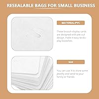 Vista 4 de Tarjetas de exhibición de lazo, 200 tarjetas de exhibición de clips para el cabello, papel de papel, soporte para el lazo, tarjetas, broche