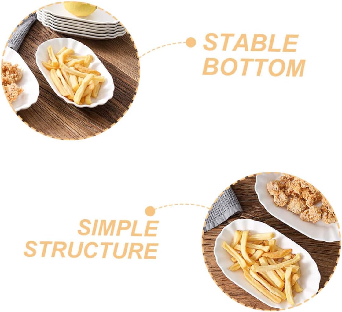 8pcs Ceramic Snack Bowls for Appetizers Dried Fruits and Nuts Lightweight Serving Dishes for Parties Home Gatherings Bars for Desserts and Snacks