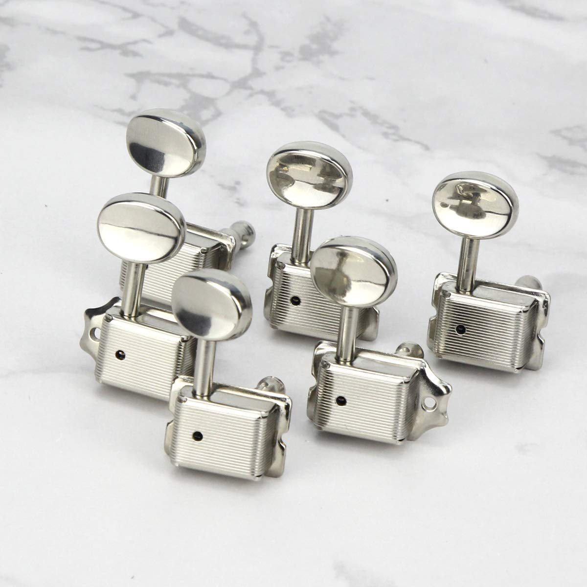 Teste Chitarra Vintage Gibson Teste Per Chitarra Vintage Stile Gibson – Set Di 3 Sintonizzatori Con Meccanismo Fluido, Colori Classici Teste Vintage Stile Gibson 3 Per Lato - Foto 5