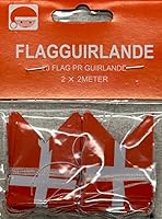 Vista 2 de Banderas de Dinamarca en cuerdas - 2 PK.