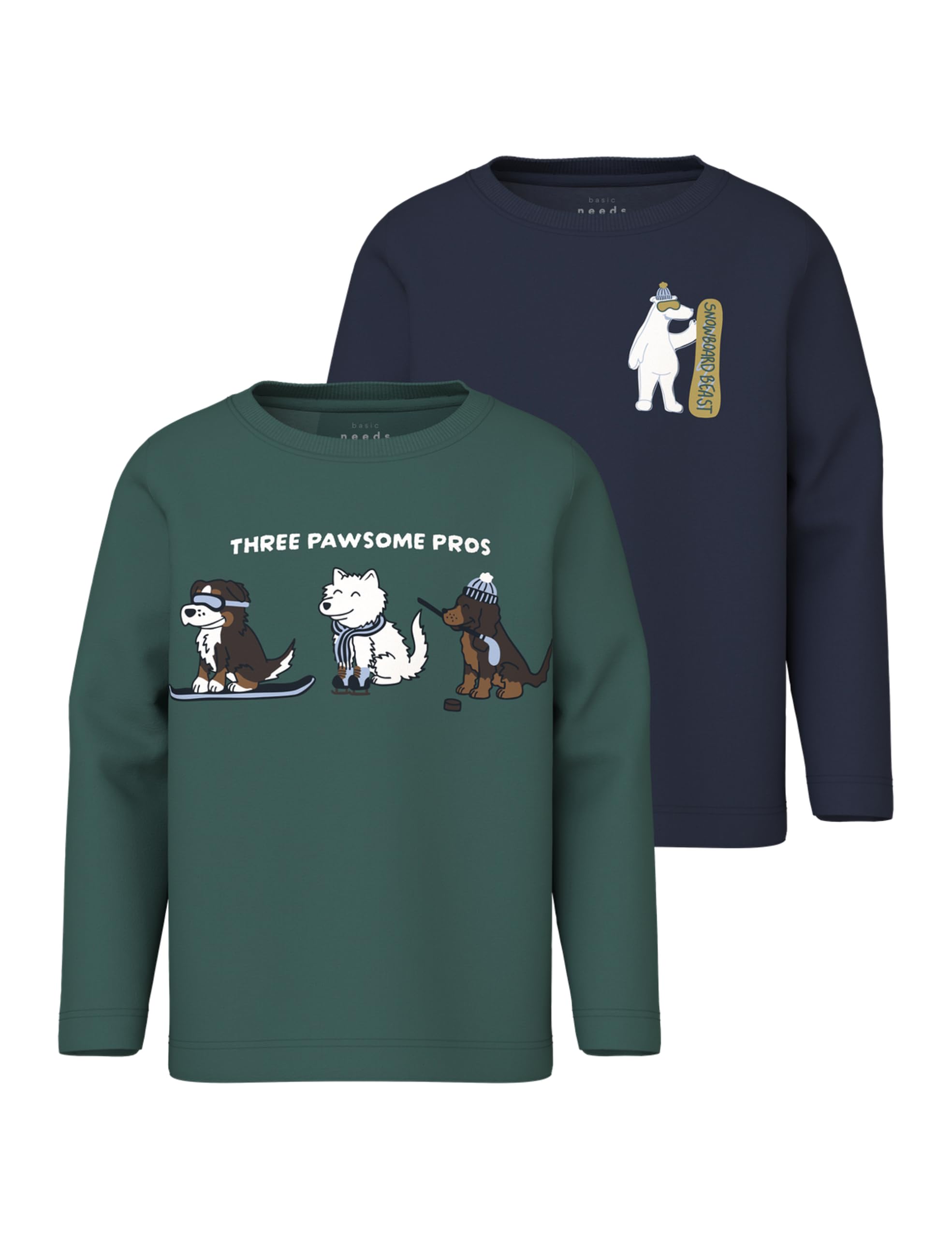 NAME IT Jungen Nmmvux 2P Ls Top (2er Pack)
