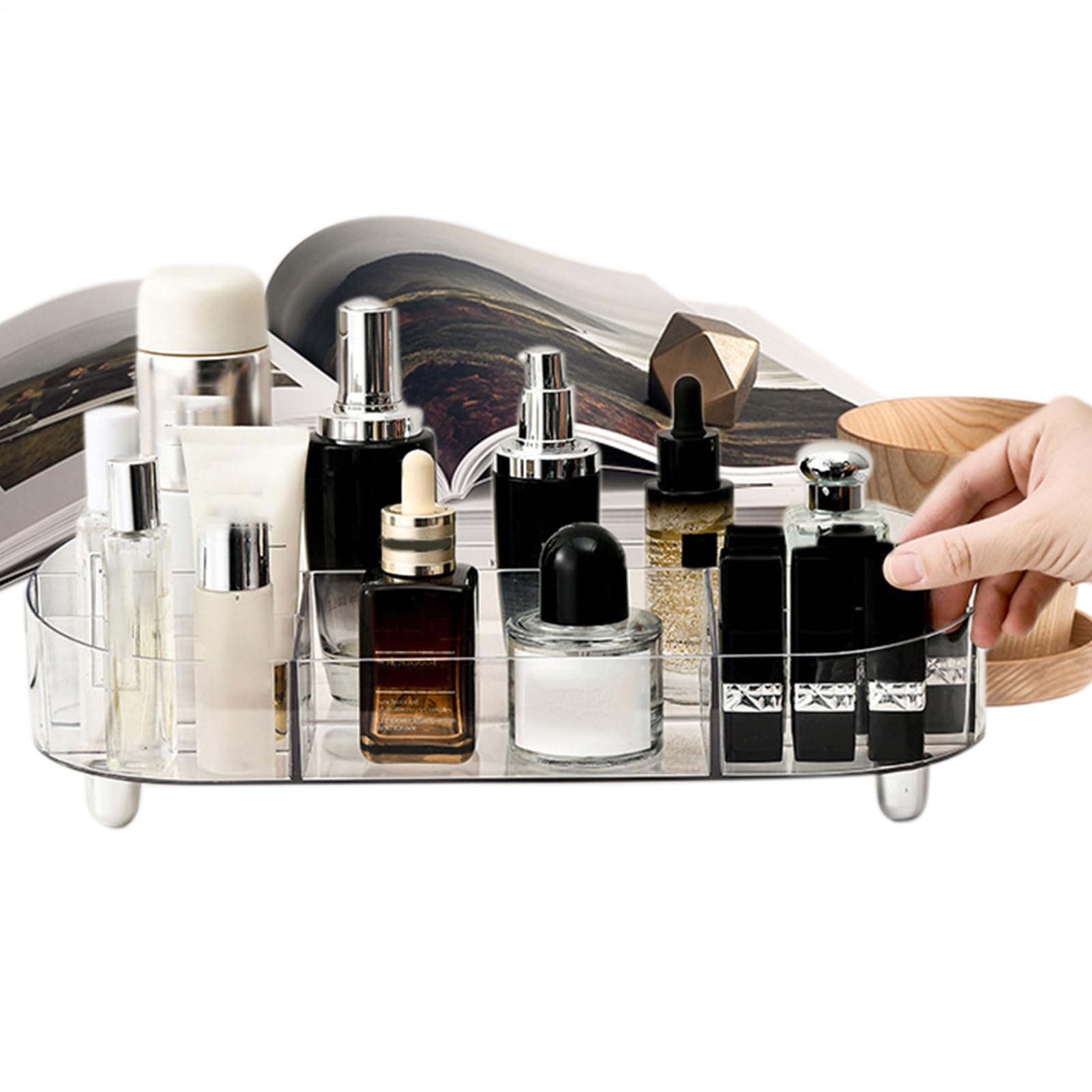 Rangement cosmétique de salle de bain pour éliminer le désordre des pinceaux