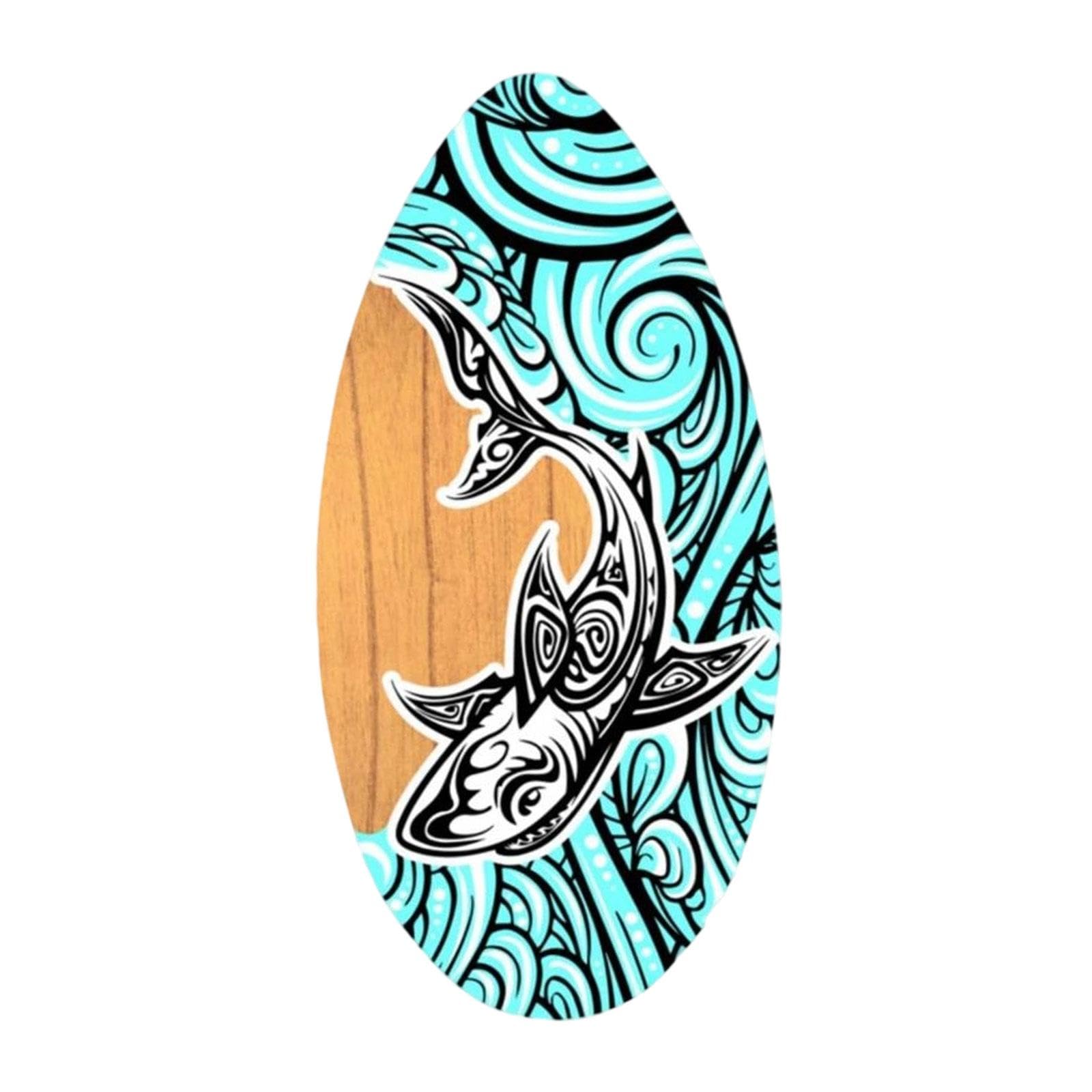 kowaku Skimboard Kleines Surfbrett, 30" Skimboarding, Holz-Skimboard, Surfbrett Universal Strandspielzeug für Kinder, Teenager, Jungen, Mädchen, Männer, Frauen, Anfänger