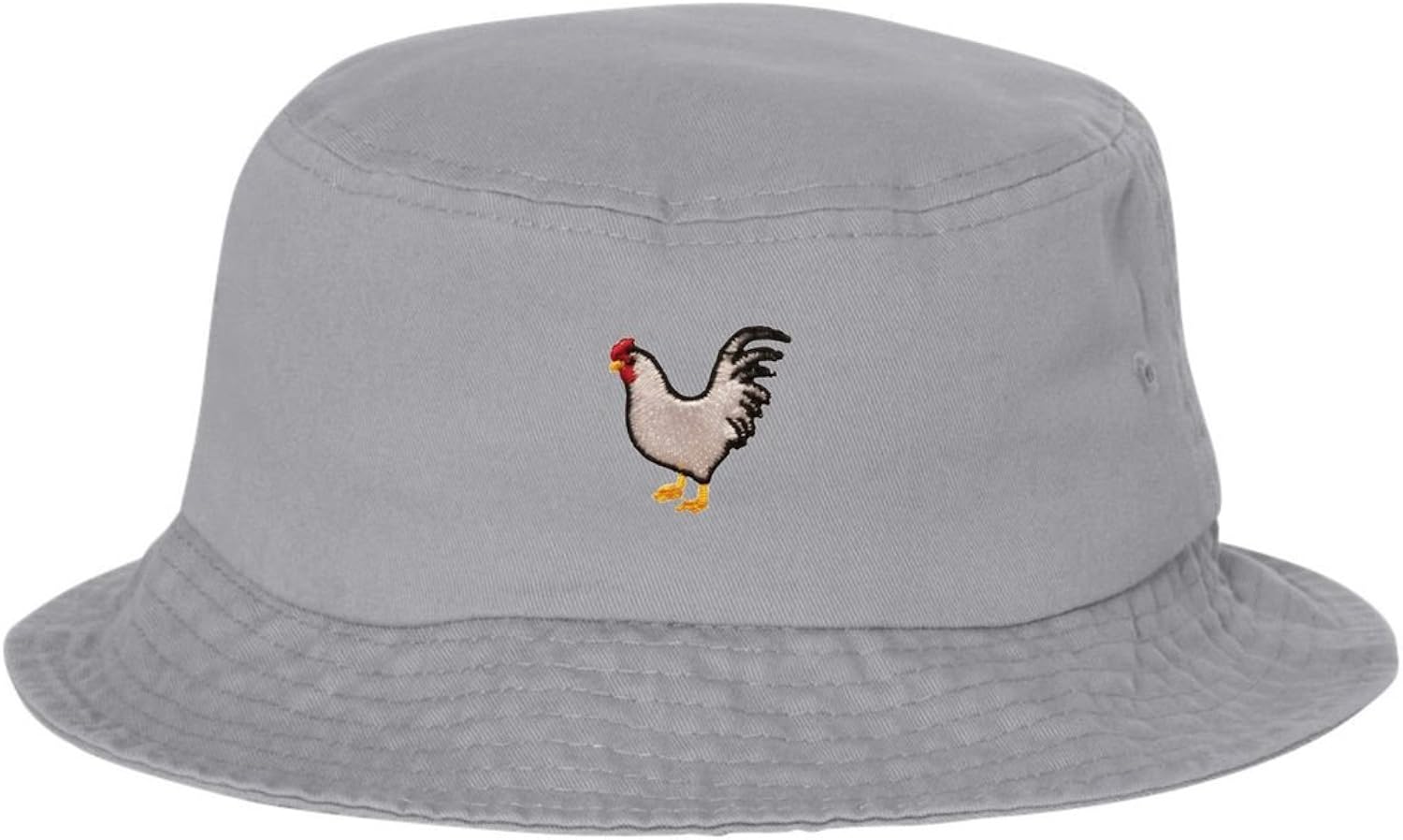 Adult Chicken Embroidered Bucket Cap 