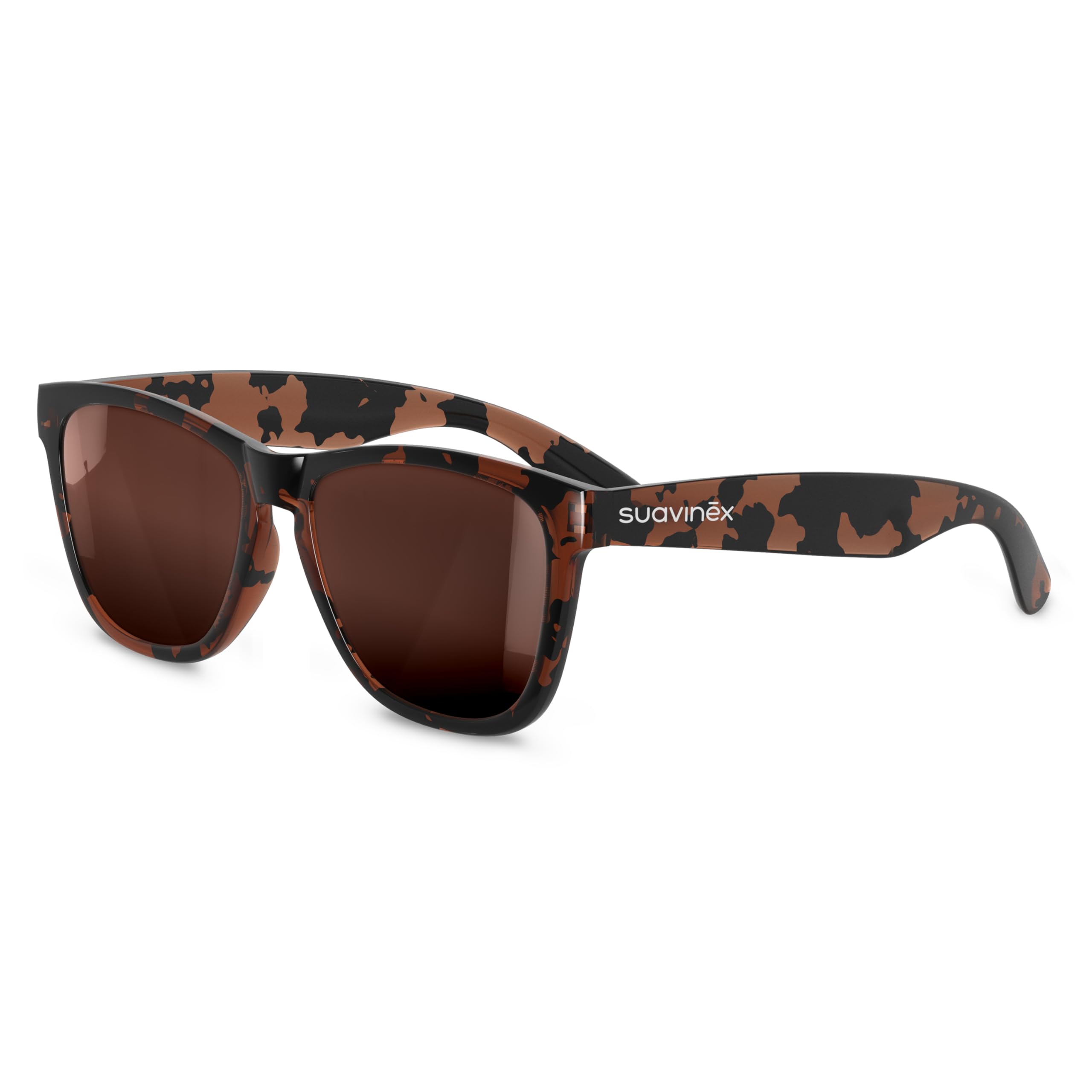 Suavinex, Lunettes de Soleil pour Adultes, pour Homme et Femme, Lunettes Polarisées avec filtre UV 400, 100% Protection UVA et UVB, CAT 3, avec Étui, Très Flexibles et Légères, Carey