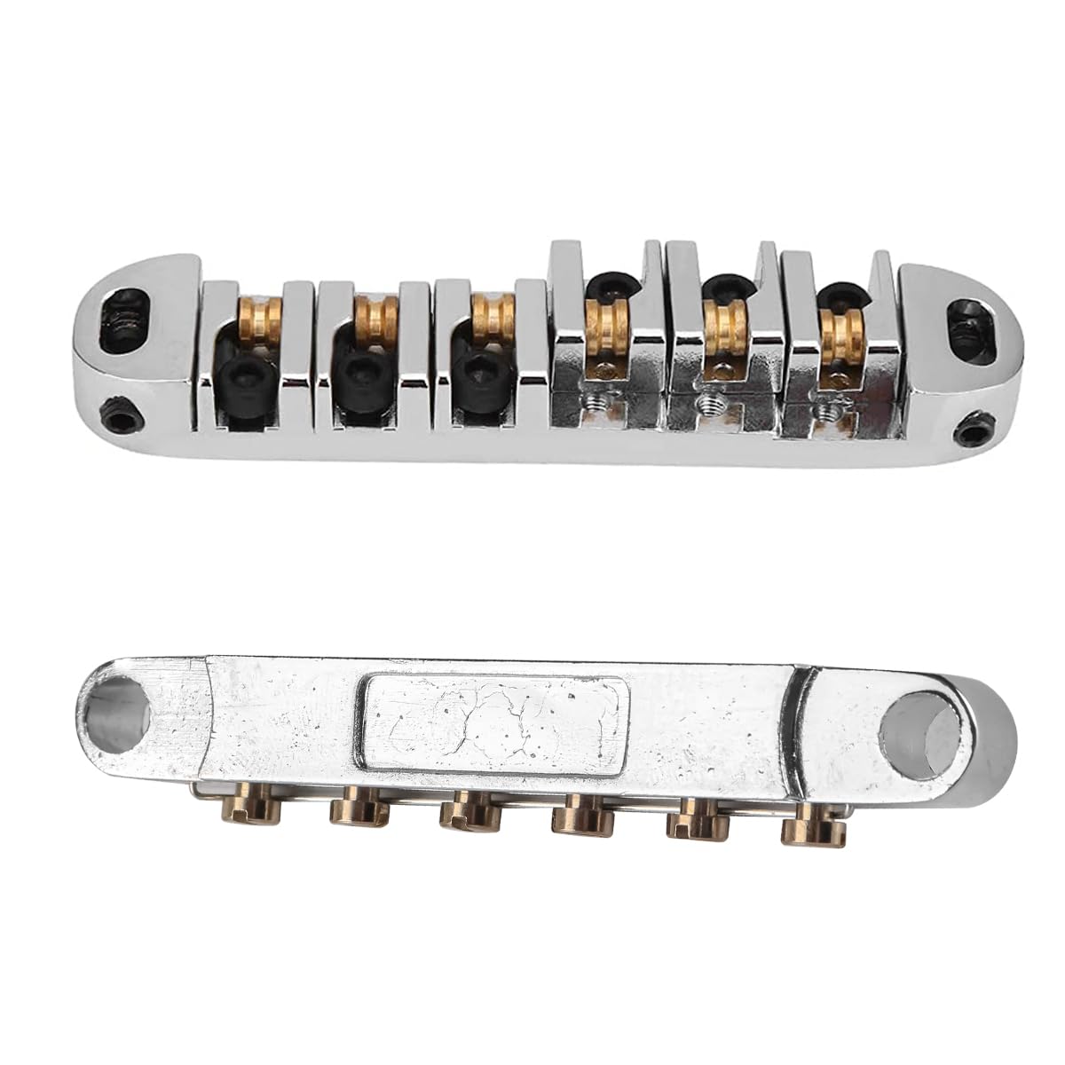 CENPEK Electric Guitar Bridge 6-String LP Saddle With Studs Mounting Accessories For Epiphone Les Paul Replacement Parts - Image 4