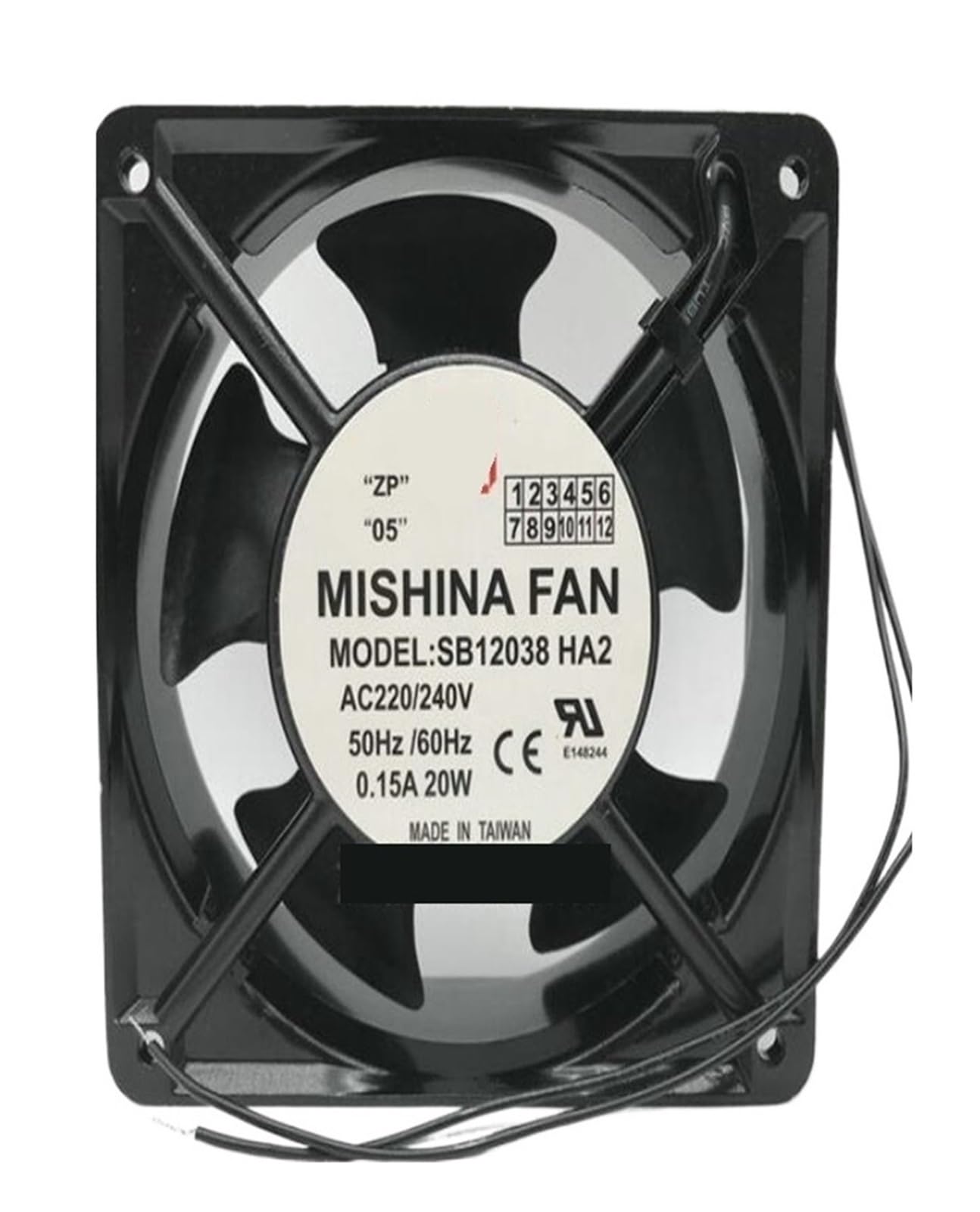 Fcarumiqp One Color Sb12038ha2 Ac220/240V 50/60Hz 0.15 20W Cooling Fan