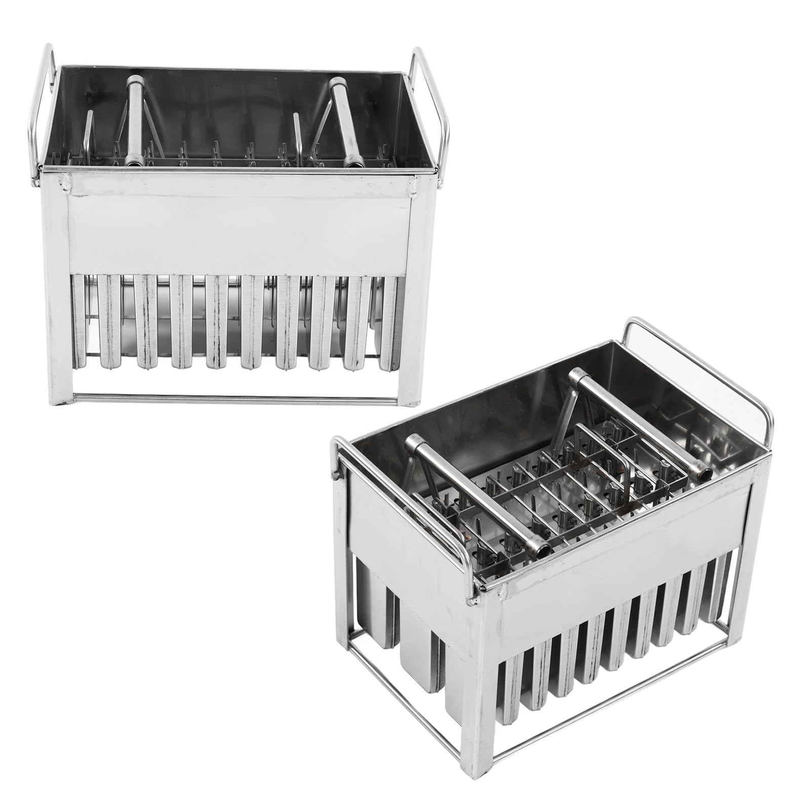 Molde para Helado de Acero Inoxidable Molde para Paletas de Hielo de Gran Capacidad 30 Piezas Bandeja de Hielo para Postres Pesada 5900 G para Paletas Caseras Golosinas Congeladas Fiestas