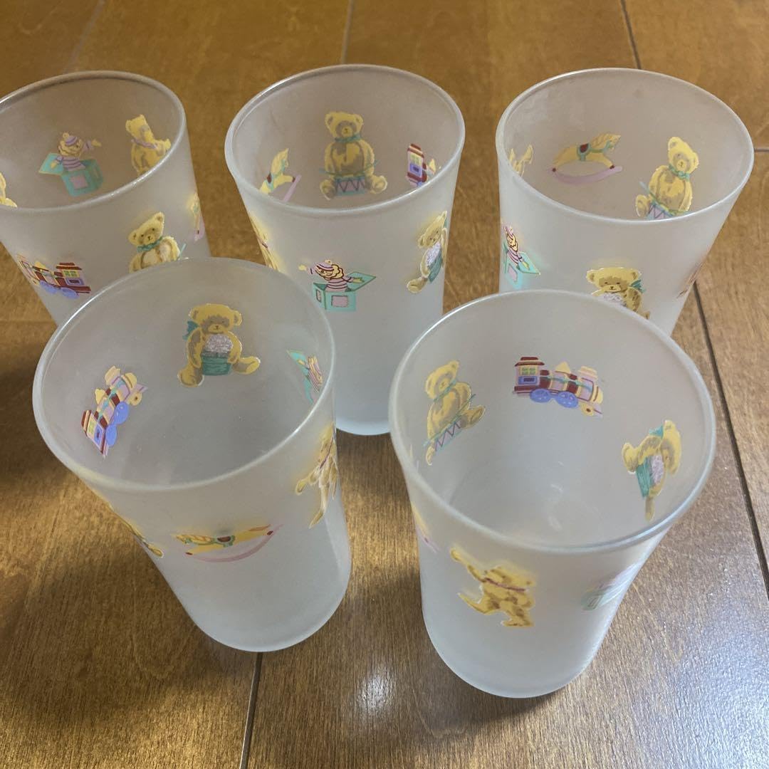 ナルミ☆ファインチャイナ bear ガラス　グラス　　メッセージ　メモスタンド | レア ナルミ ボーンチャイナ ポエティックベア グラスコップ5