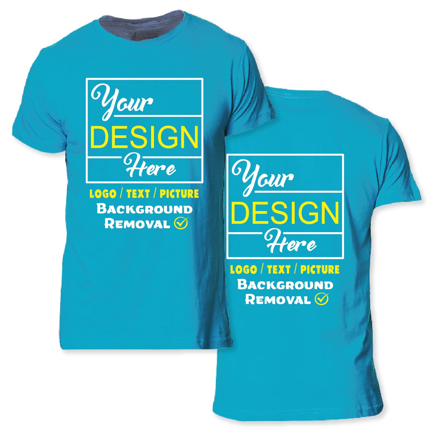 Personalized Image/Text for Your Company/Wedding/Greetings with Digital Printing | Unisex Adult | Custom T-Shirt