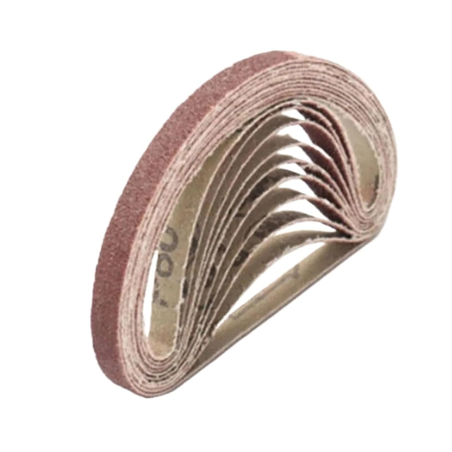 50pcs Sanding Belts 40 60 80 120 Grit for 10 X 330 Mm Belt Power Finger File Sander Abrasive Grinding Polishing Metal Wood Tool(80)