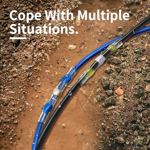 Zipcci WIRE CONNECTORS Heat Shrink Butt Connectors Kit, Waterproof Marine Wiring Splice Terminal Gauge, Electrical Crimp, Trailer Wire thumb #5
