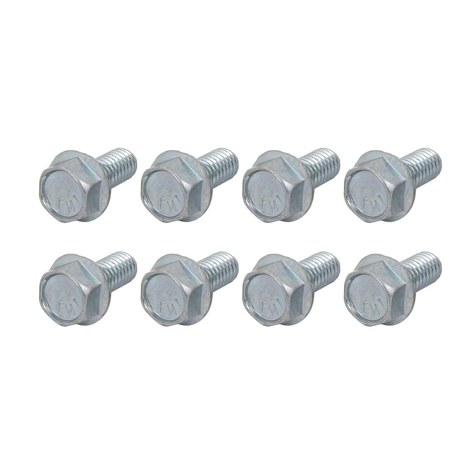 METALLIXITYFlanged Hex Head Bolts (5/16-18 x 3/4") 8pcs, Hexagon Serrated Flange Bolt Carbon Steel Screw - for House Construction Hardware Fasteners