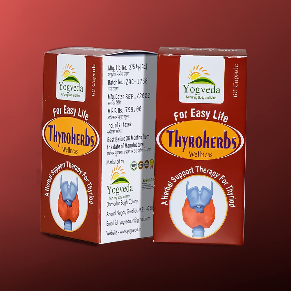 Thyroherbs Tablets Supports Thyroid Health� Healthy Cellular Metabolism Hormonal Balance 60 Capsules