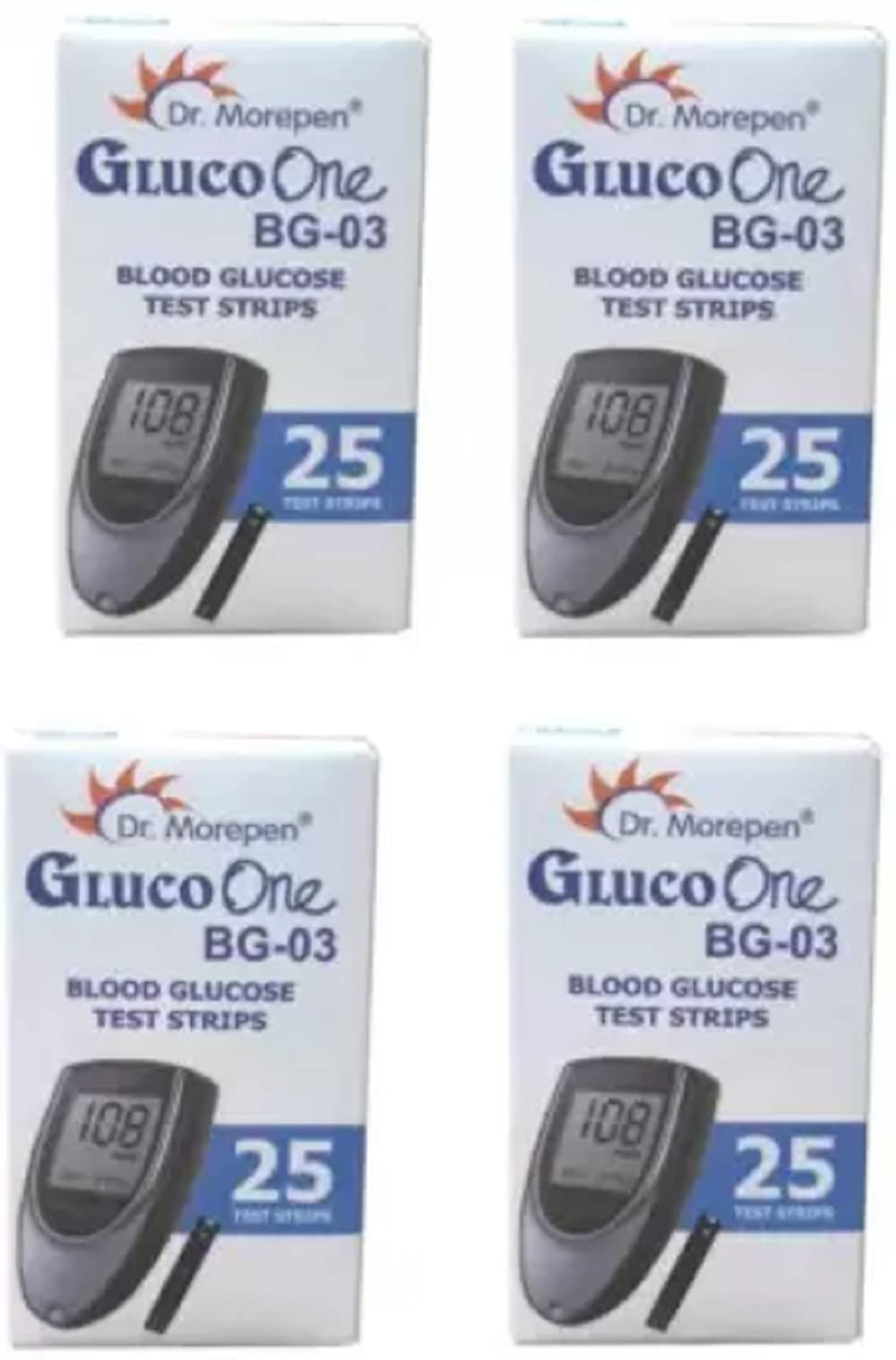 Dr. Morepen GLUCO ONE BG-03 100 Glucometer Strips-image-24