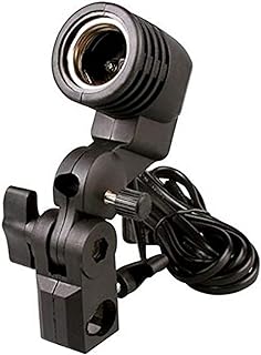 E27 flash strobe bulb umbrella holder socket studio photo light stand adapter