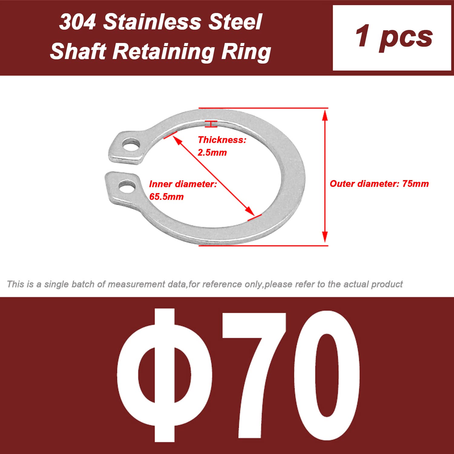 Rotor Clip HC-8ST R, Steel, Single Wire Hose Clamp, 1/2