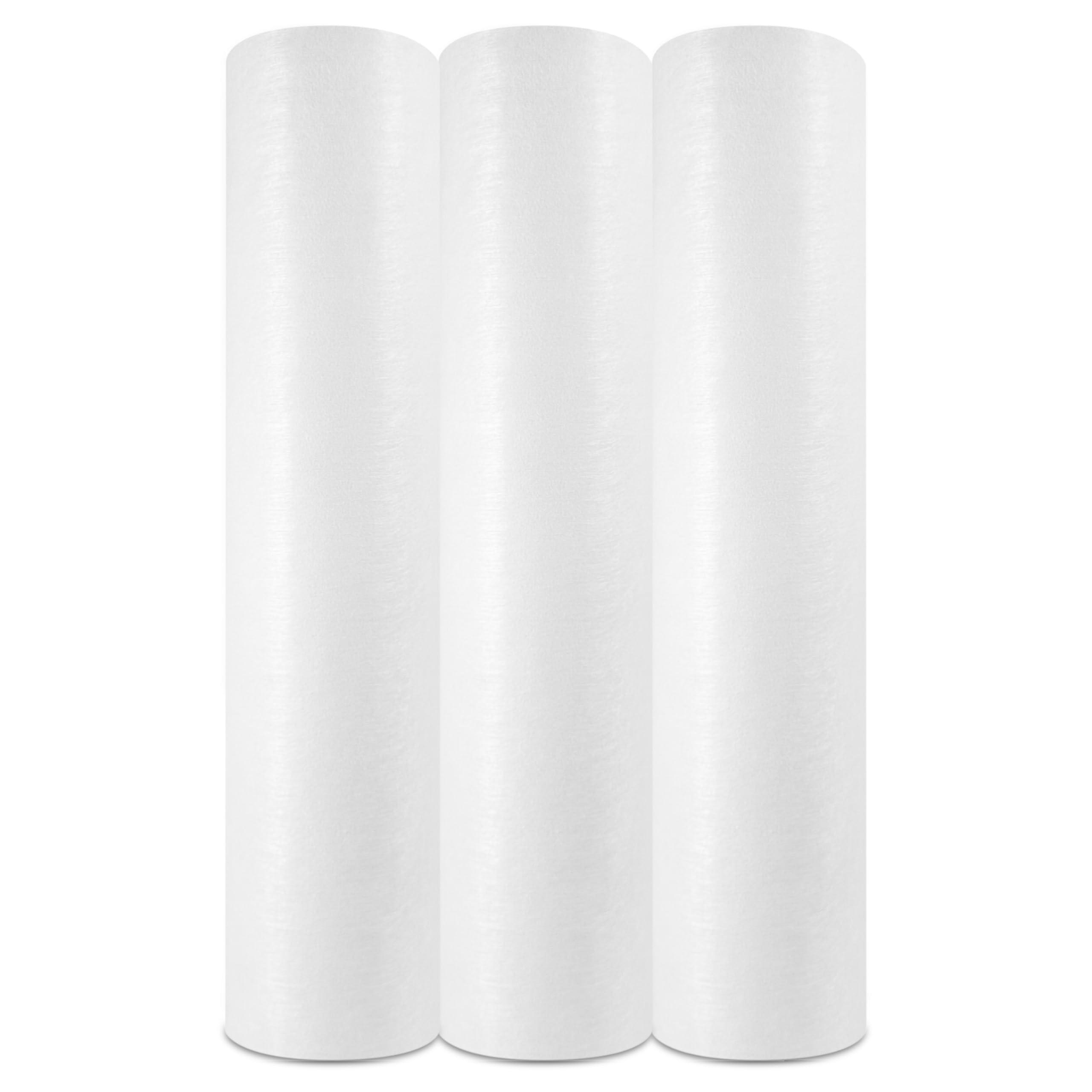 Papel Camilla Fiselina Extrasuave Blanco Precortado a 40 cm | Rollos de Papel Camilla de Poliéster y Celulosa (3 Rollos)