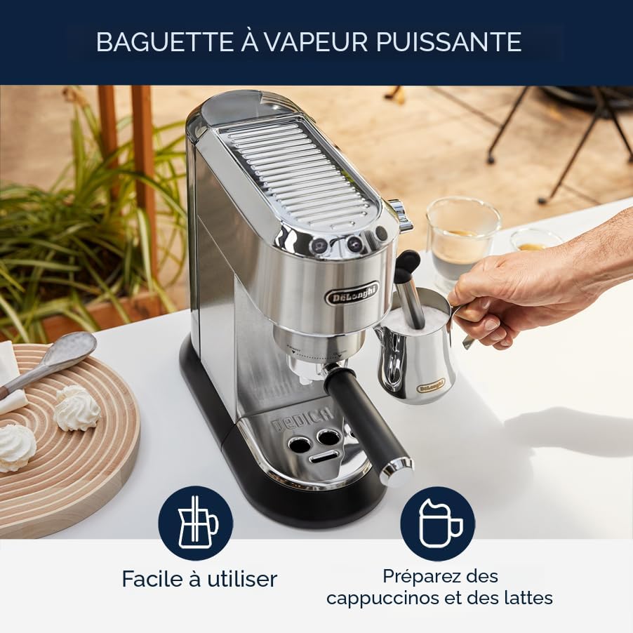 De'Longhi Dedica EC680 Machine à espresso et à cappuccino mince
