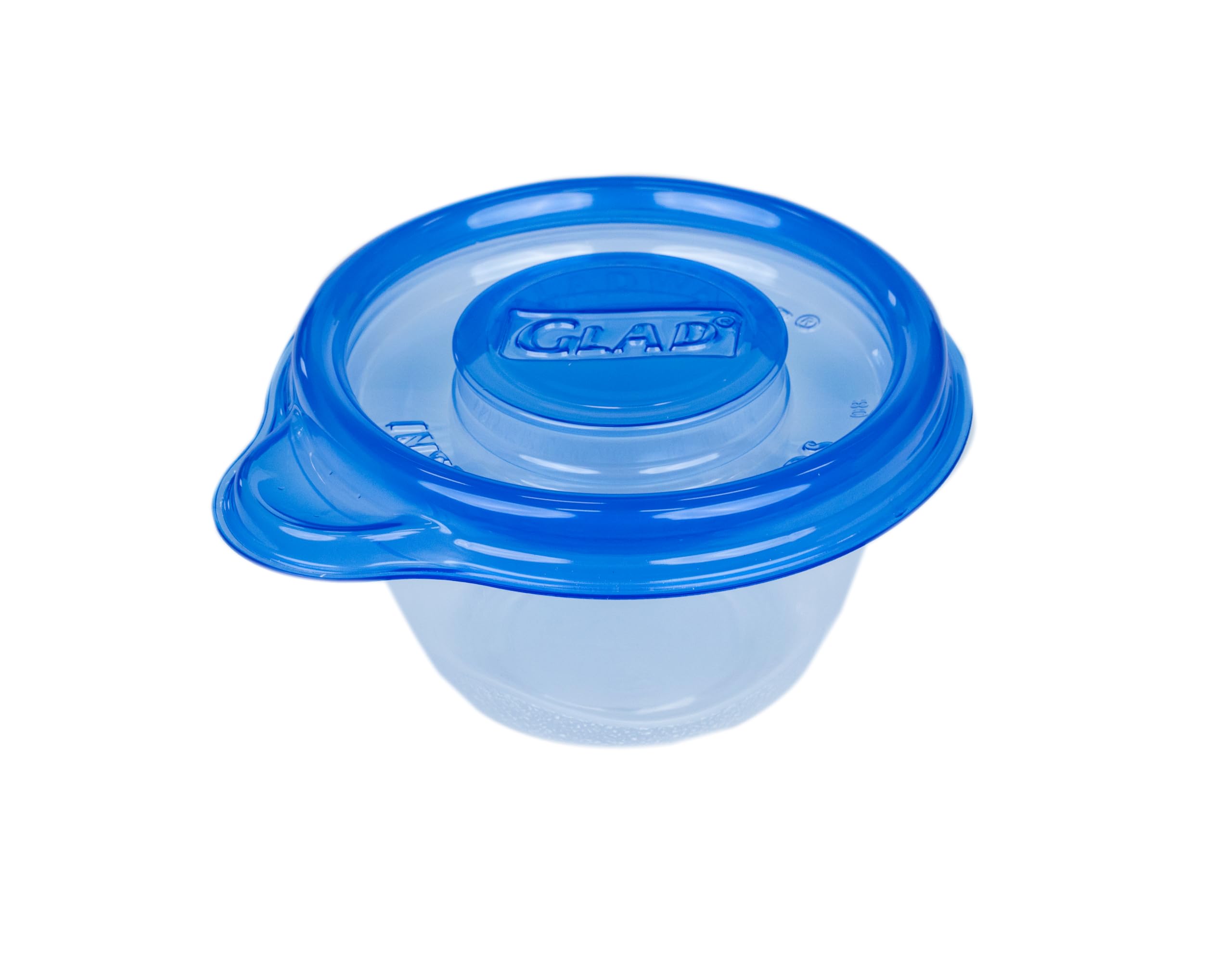 Glad Ware – Lot de 8 mini récipients alimentaires ronds pouvant contenir jusqu'à 113,4 g de nourriture | Conteneurs de 113,4 g avec couvercles, 8 pièces