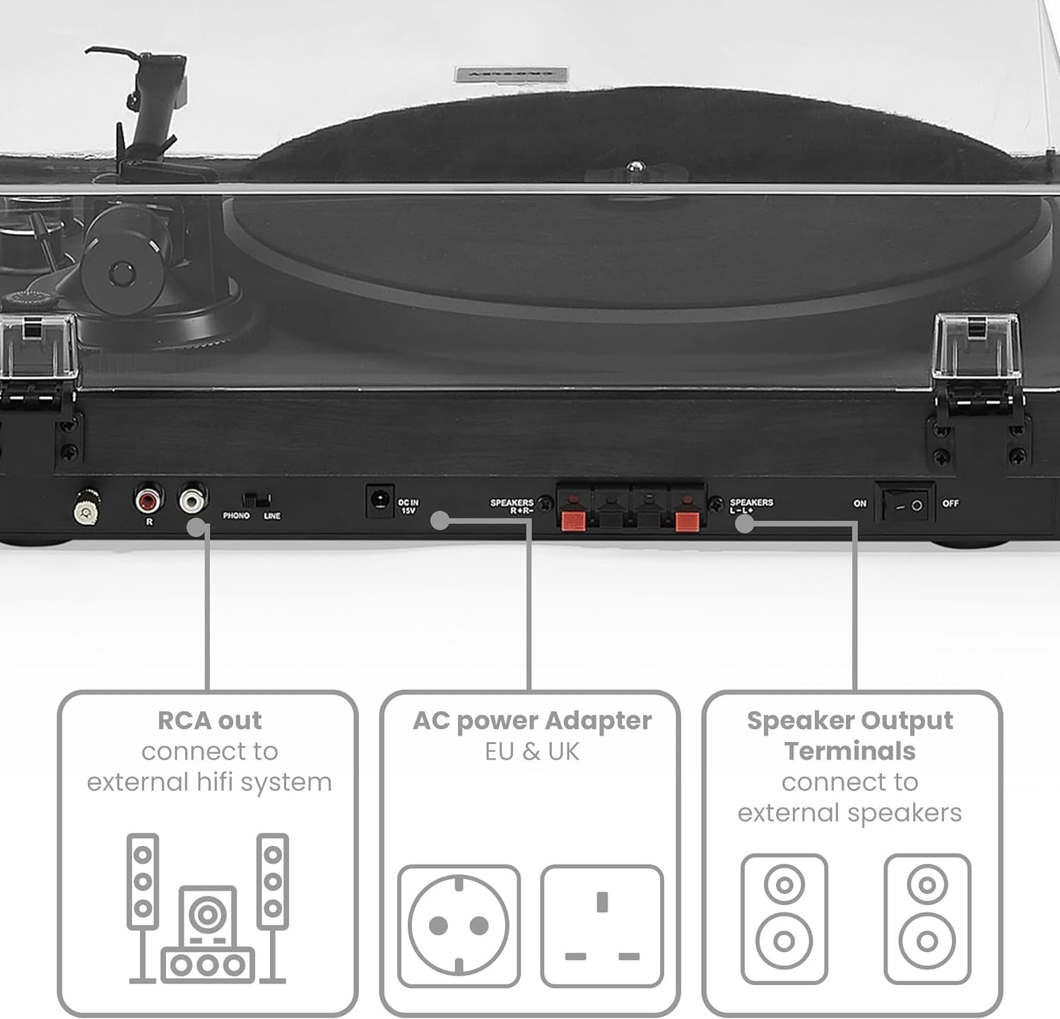 Crosley C62 Gramofon Bluetooth czarny