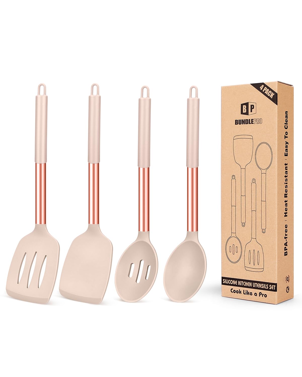 Silicone Cooking Utensil Set - 4 Piece -12