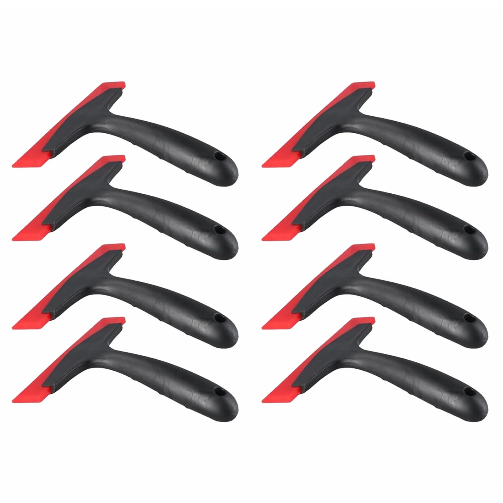 8 lavavetri in gomma per finestre, lavavetri in silicone, raschietto per pellicola auto, applicatore, per porte di vetro, specchi, parabrezza dell'auto