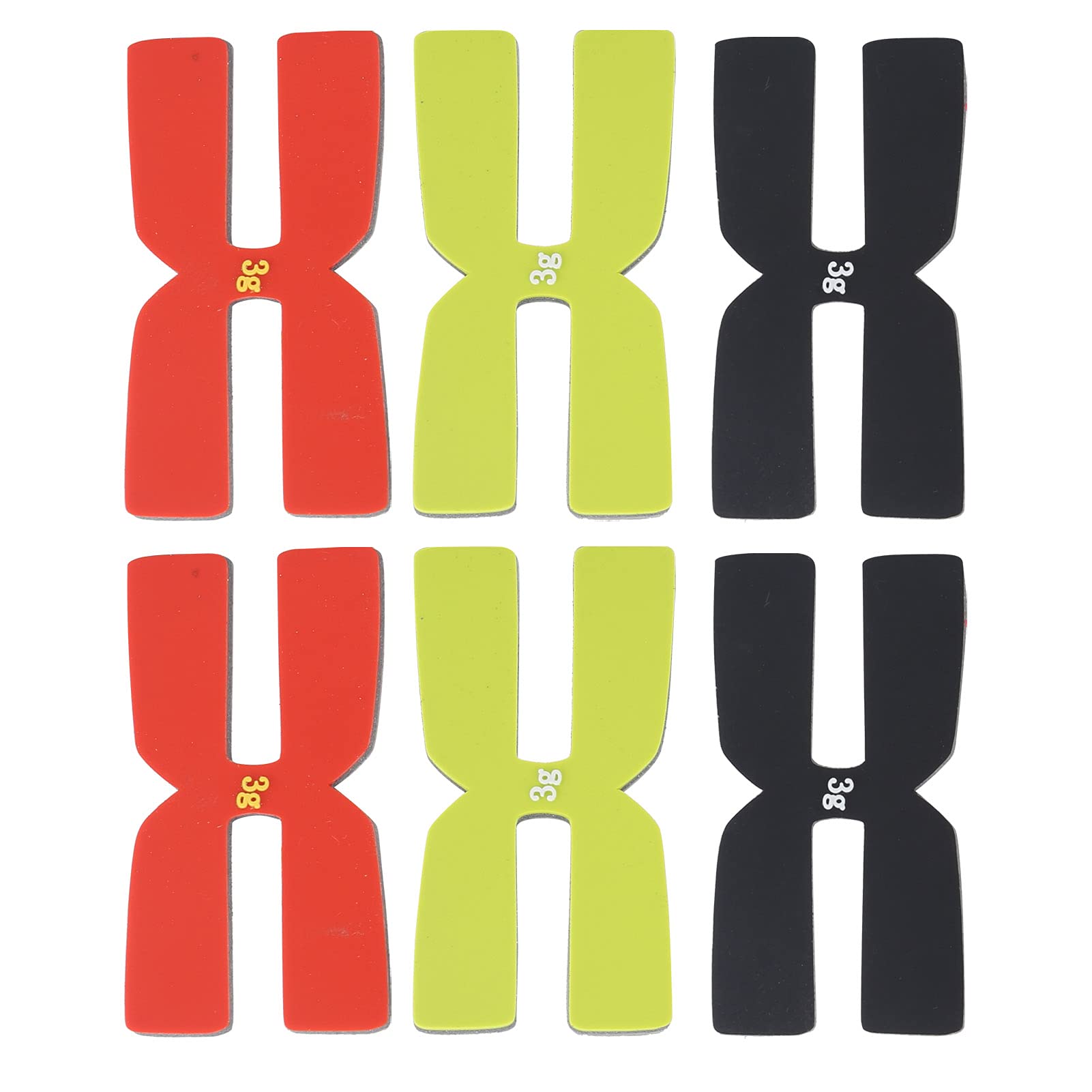 VGEBY Tiras del Equilibrio del Peso de la Raqueta de Tenis, del Equilibrio del Peso de la Raqueta de Tenis del silic¨®n del Tipo 6Pcs H