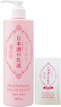 Amazon | 菊正宗 日本酒の乳液 380ml + 化粧水サシェ 1個付 セラミド