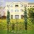 1. GO Steel Garden Arch with Gate, 7'5'' High x 4'2'' Wide, Garden Arbor for Various Climbing Plant, Outdoor Garden Lawn Backyard