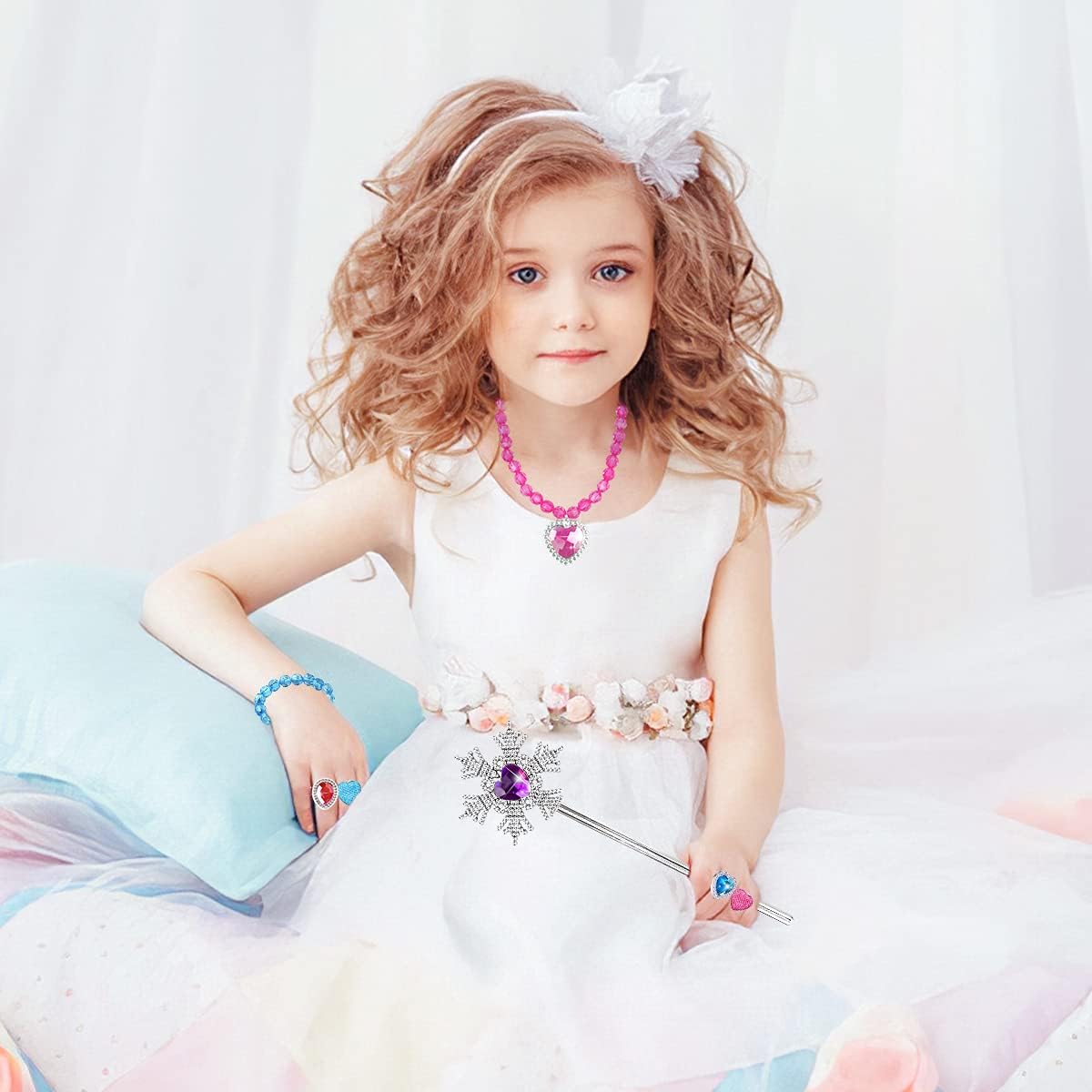 LOYO Princess Shoes, Princess Dress up Set for Girls Aged 3 to 6 Years Old, Princess Toys for Girls Birthday Gifts - Image 4