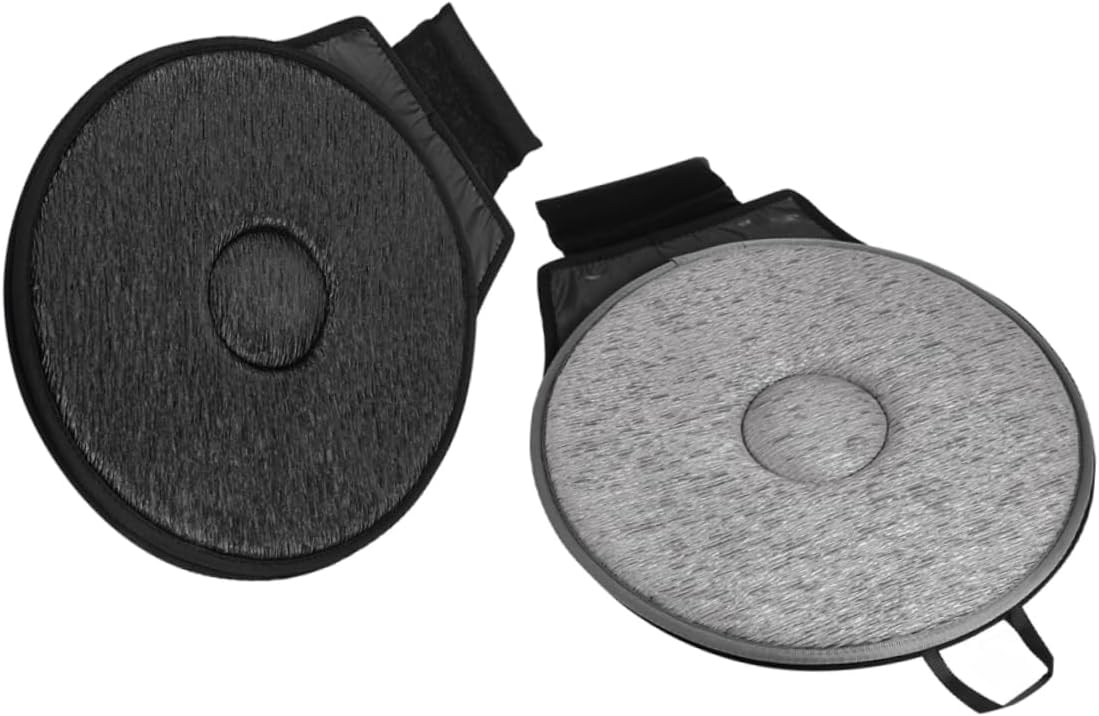 2pcs Rotating Car Seat Cushion Swivel Cushion for Comfortable Driving Nonslip Bottom Wrinkle Modern Design for Any Vehicle