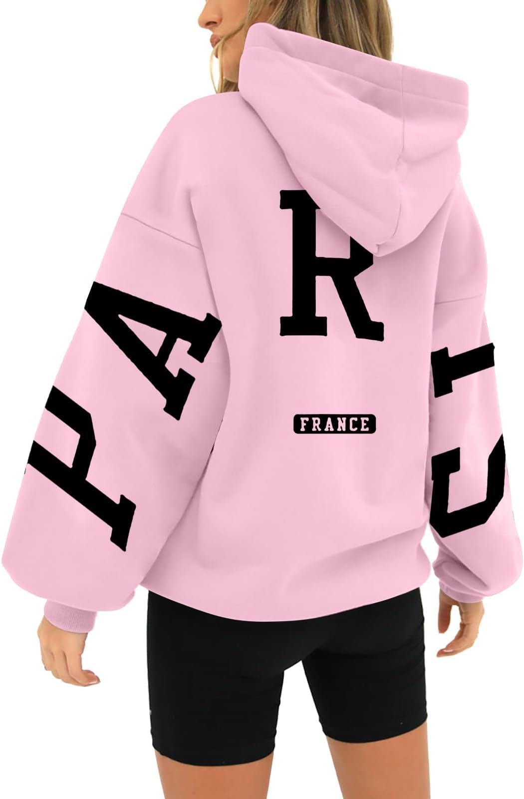 HRMJKSC Unisex Printed Fashion Hoodie for Women Long Sleeved Pullover Sweatshirt Fall Winter Casual Loose Top with Pocket