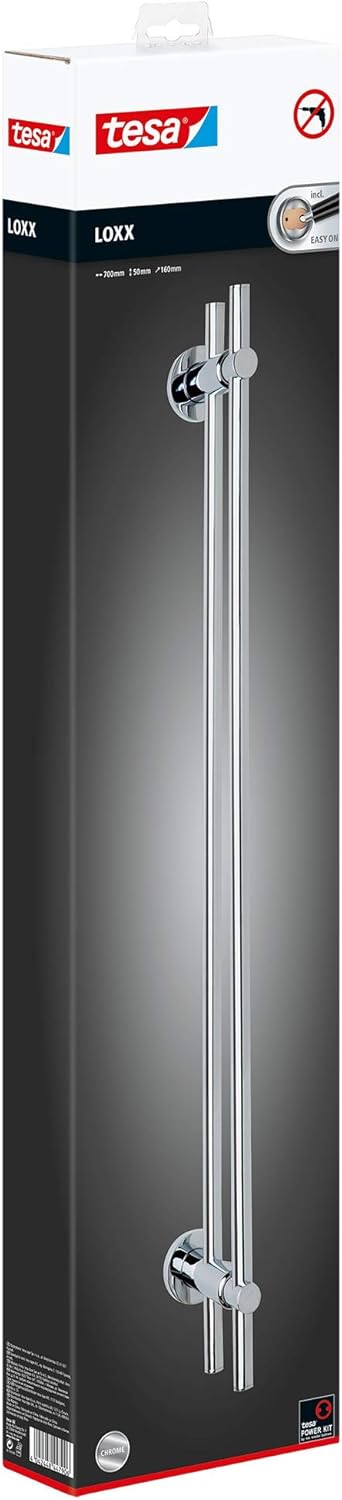 Barra de toallas de ducha tesa Loxx, metal brillante cromado ...
