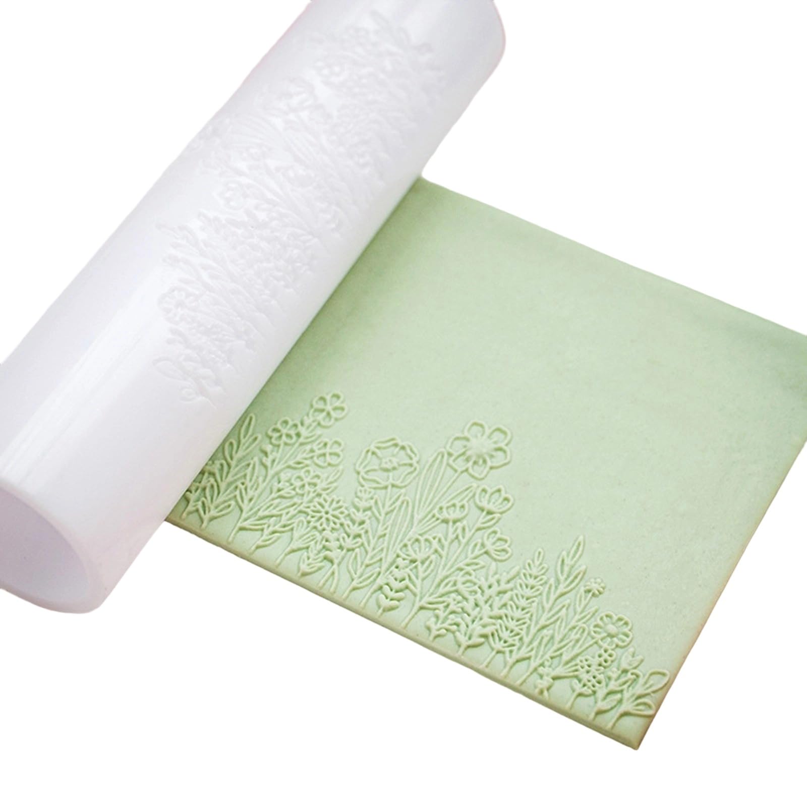 HDOYTXXM Clay Embossing Roller for Earrings Elegant Jewelry Crafting Accessories Practical Texture Sheet Rolling Pin Clay Textured Roller