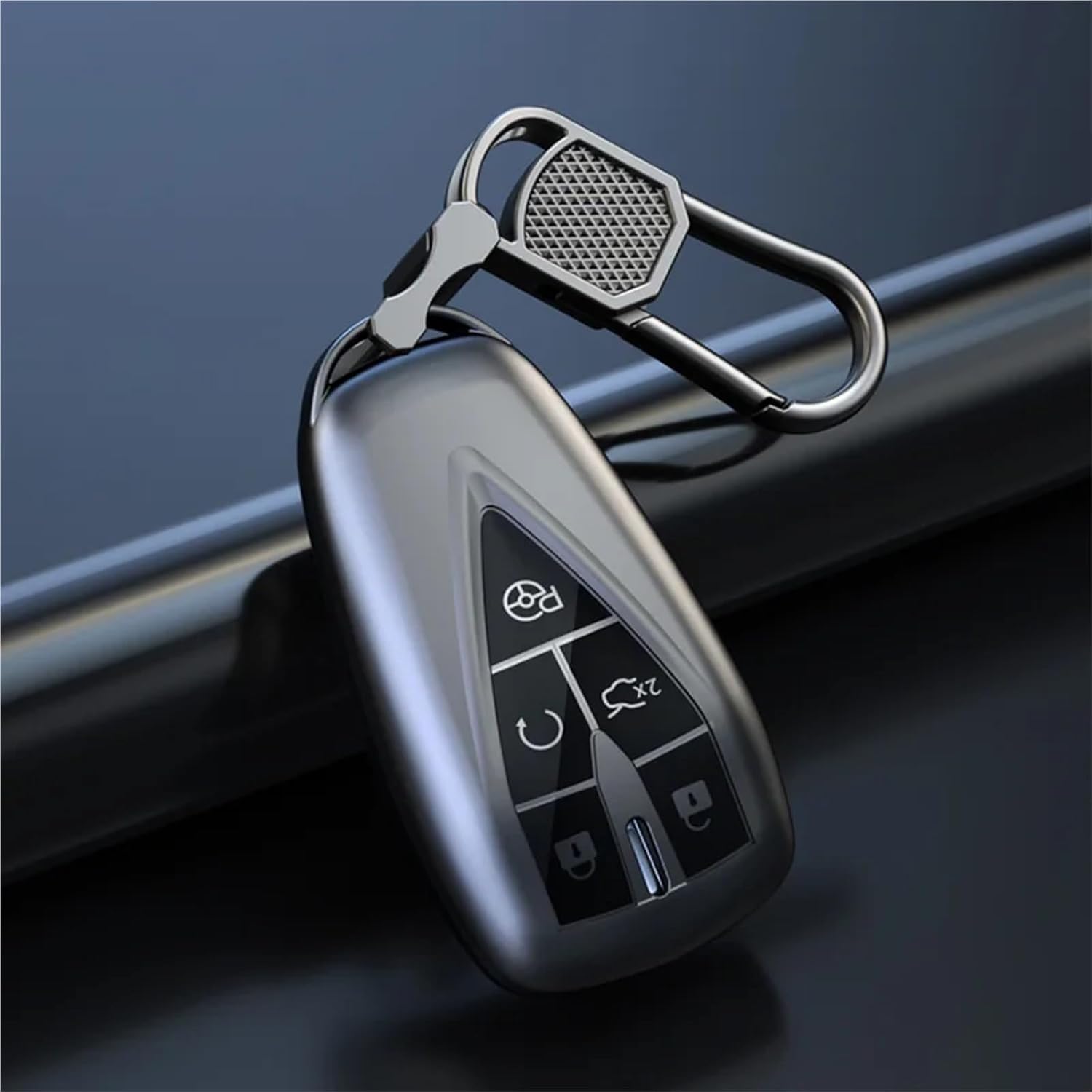 3 4 5 Buttons TPU Car Remote Key Case Cover Shell Compatible with Changan CS35 Plus CS55 Plus CS75 Plus 2019 2020 Key Protector Bag Holder(5Buttons Grey Set 1)