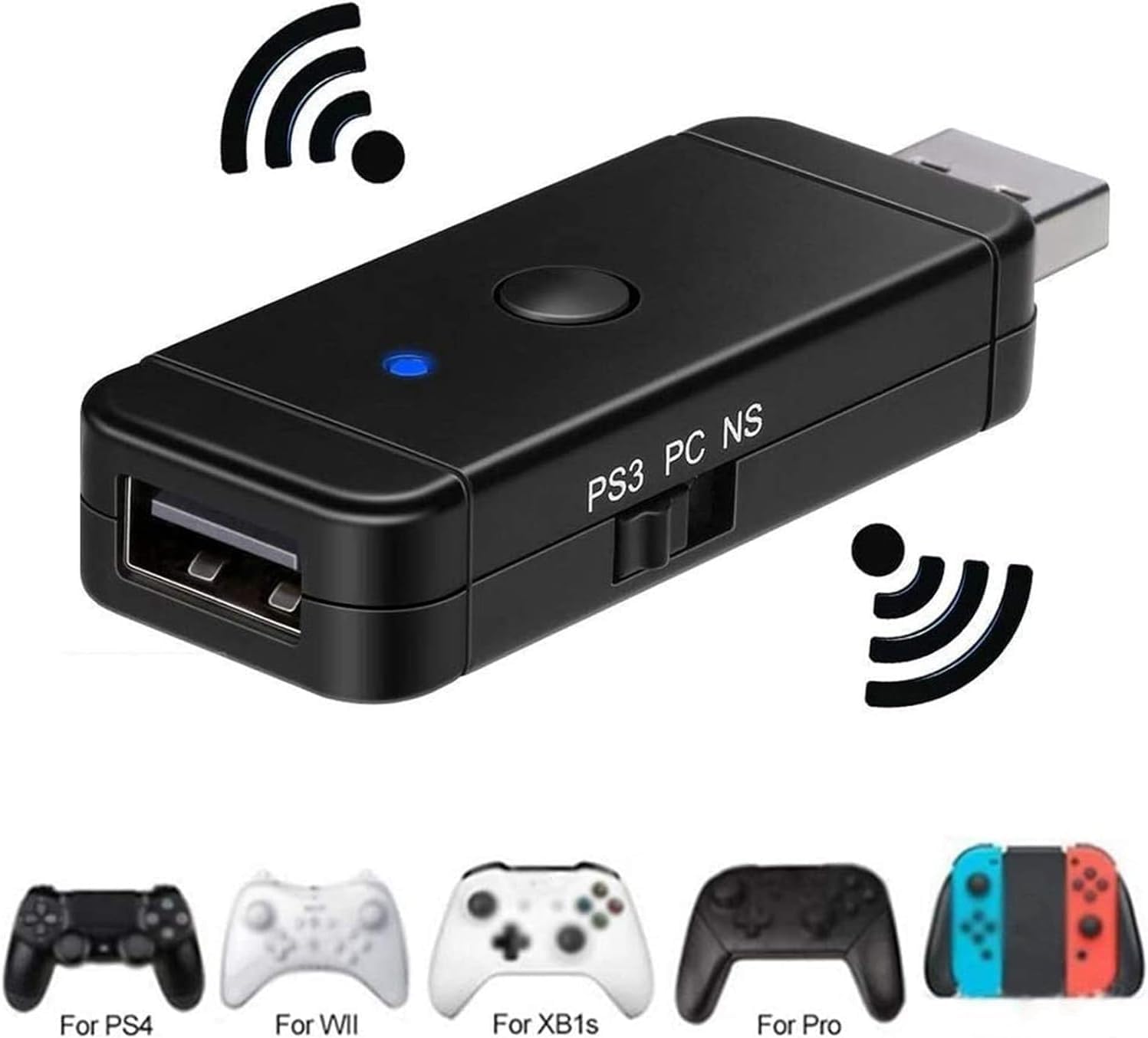 Bluetooth Wireless Controller Adapter für NS Switch PS3 PS4 PS5 Xbox Converter Empfänger Windows PC