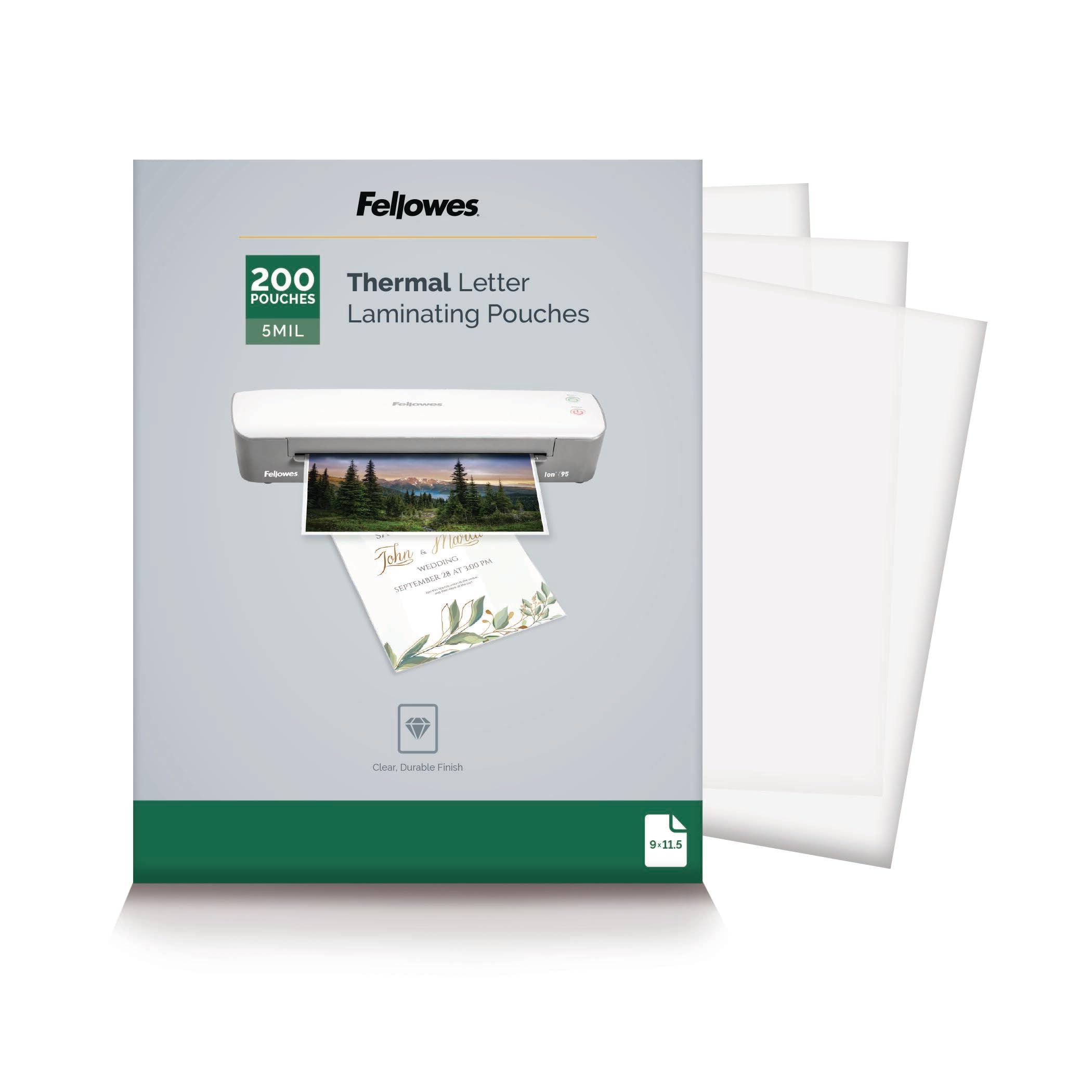 Amazon.com : Fellowes Thermal Laminating Pouches, Letter Size