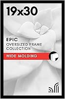 Vista 58 de Americanflat - Marco para cuadro de 16x20 con plexiglás pulido - Marcos anchos para cuadros fabricados en madera de ingeniería para exhibición