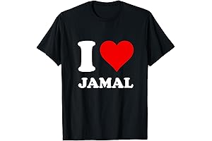 Red Heart I Love Jamal T-Shirt